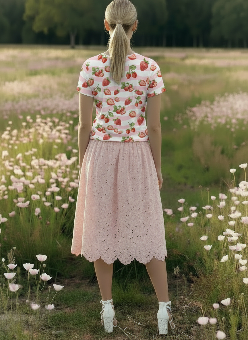 Summer Pink Strawberry T-shirt